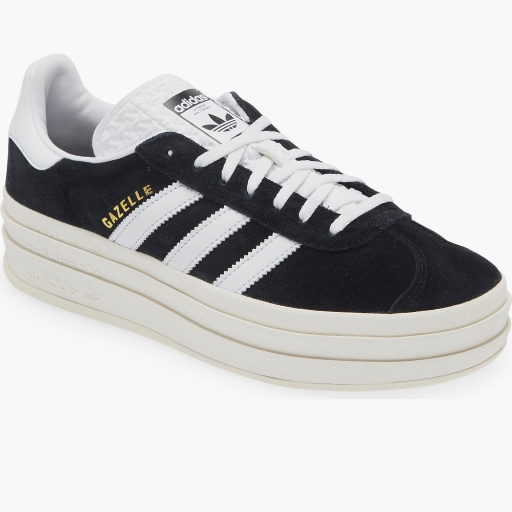 Adidas Black and White Gazelle Sneakers